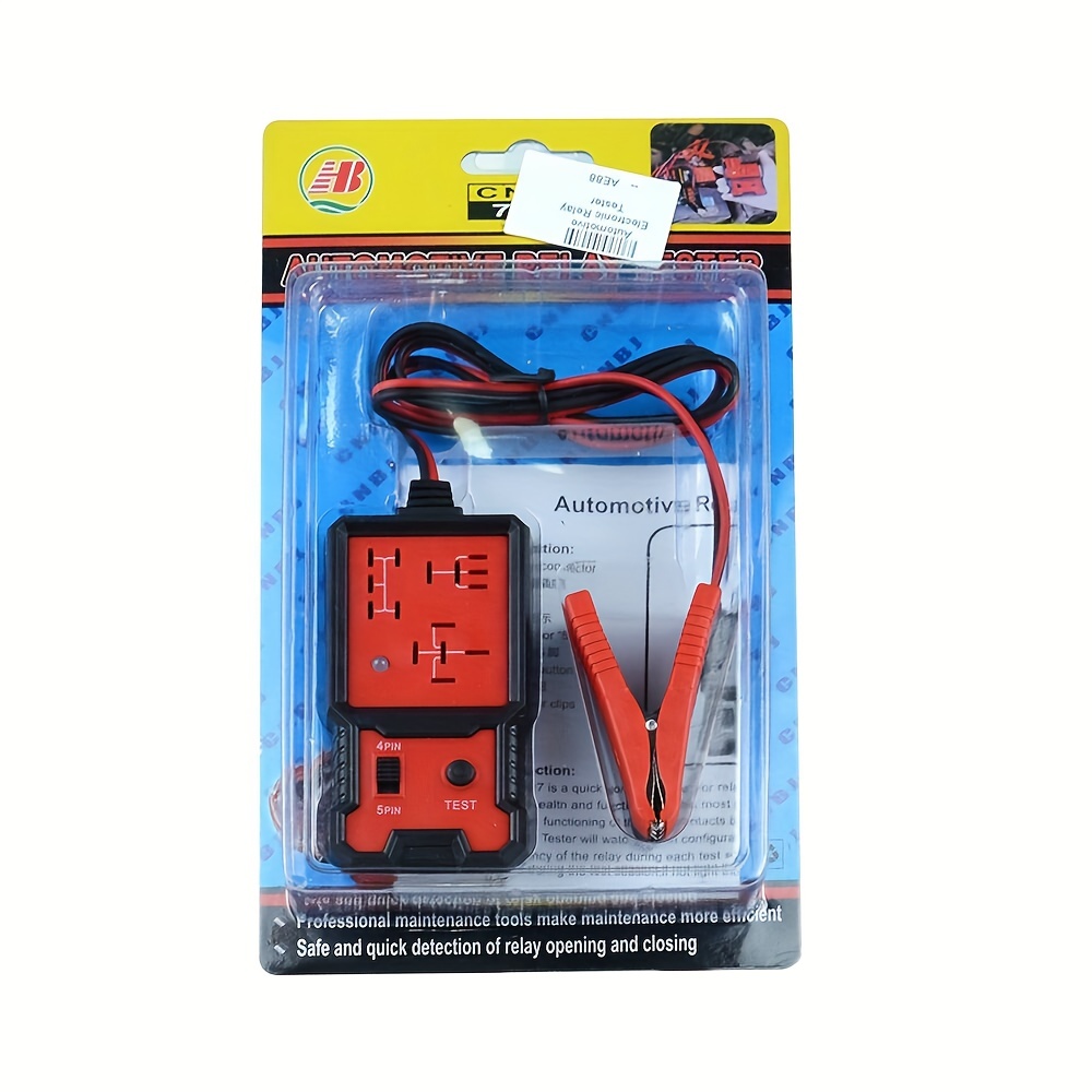 

2023 Newest Red Relay Tester 12v Universal Electronic Automotive Car Circuit Detector Battery Checker Auto Repair Tool