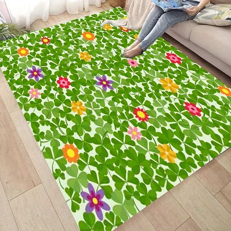  Alfombras y tapetes de pasillo, 9852 unidades, diseño de  plantas primaverales, acuarela, helechos y hierba verde, decoración de  granja antideslizante, alfombra de cocina absorbente, tapete de goma con  respaldo de puntos