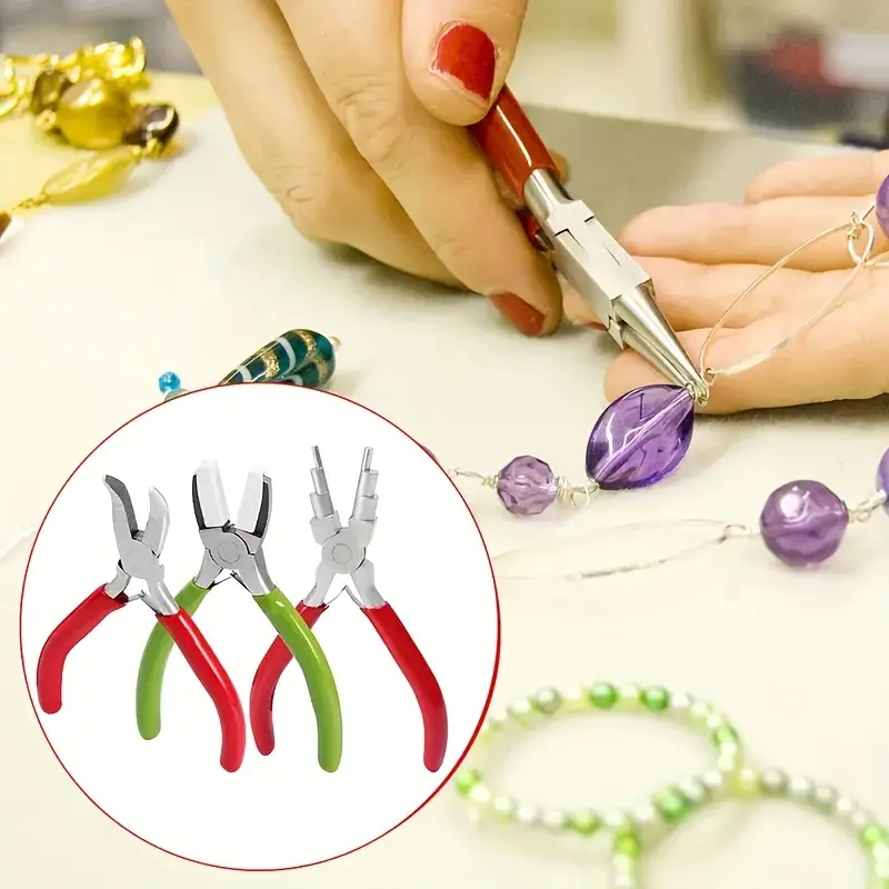 Jewelry Making Pliers Tool Set Beaded Ring Wire Jewelry - Temu