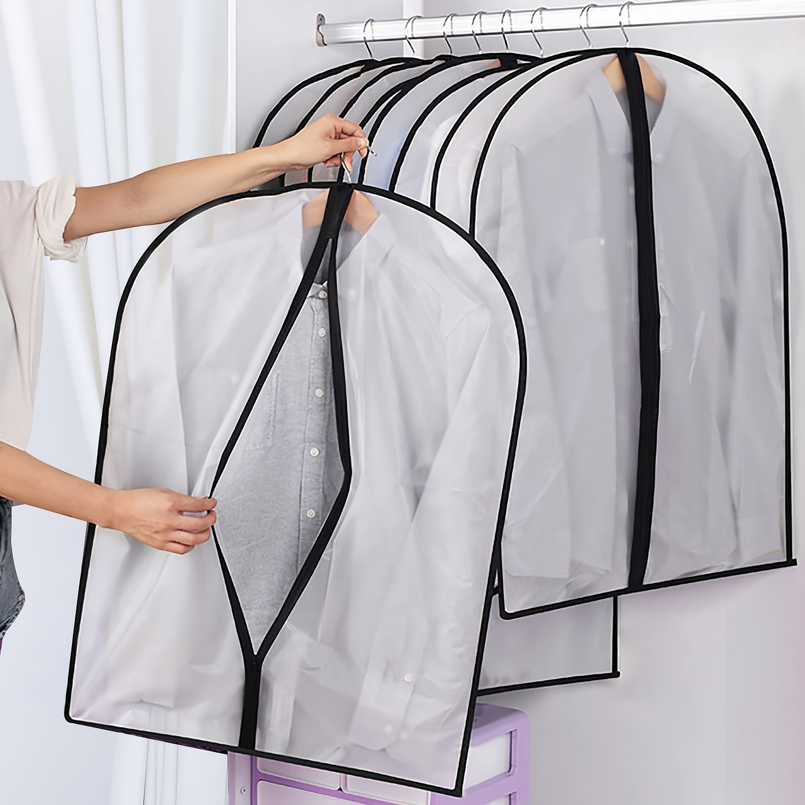 Wedcova 54034 Pack 2 Suit Bag Suit Covers Dust Moth Proof Breathable Garment  Bags  eBay