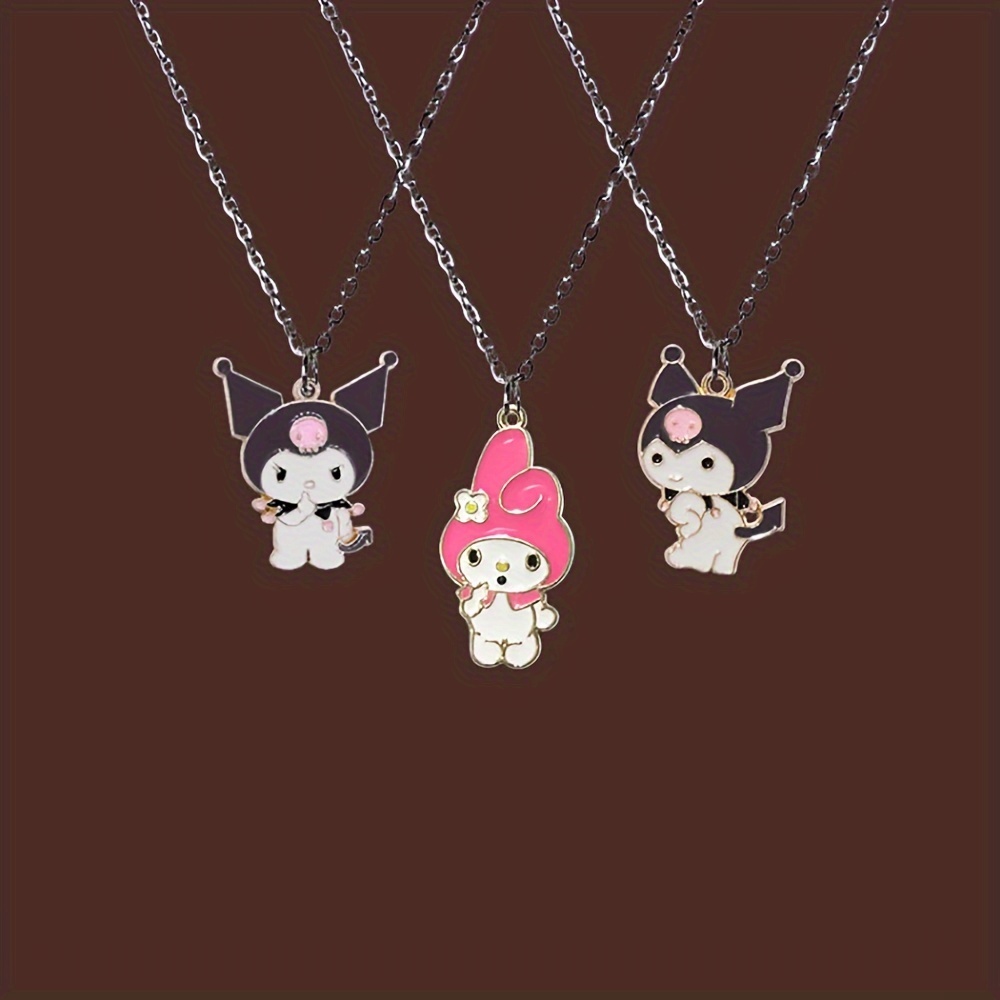 Charms Kawaii Kuromi Hello Kitty Melody Metal Pendant for DIY Bracelet Necklace Jewelry, Jewels Accessories,Temu