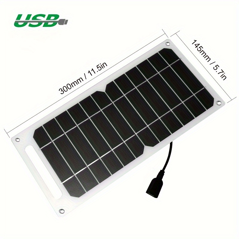 1 Panel Solar Plegable De 20 W Panel Solar Portátil De 5 - Temu Chile