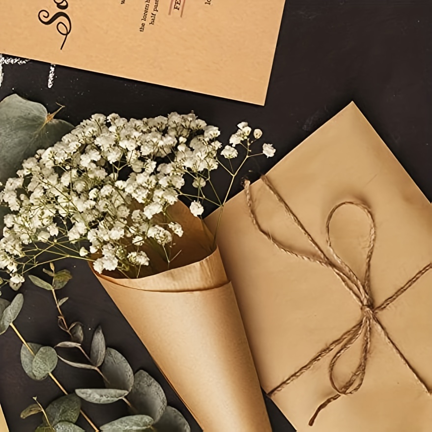 Brown Kraft Paper Stationery Paper And Brown Craft Paper - Temu