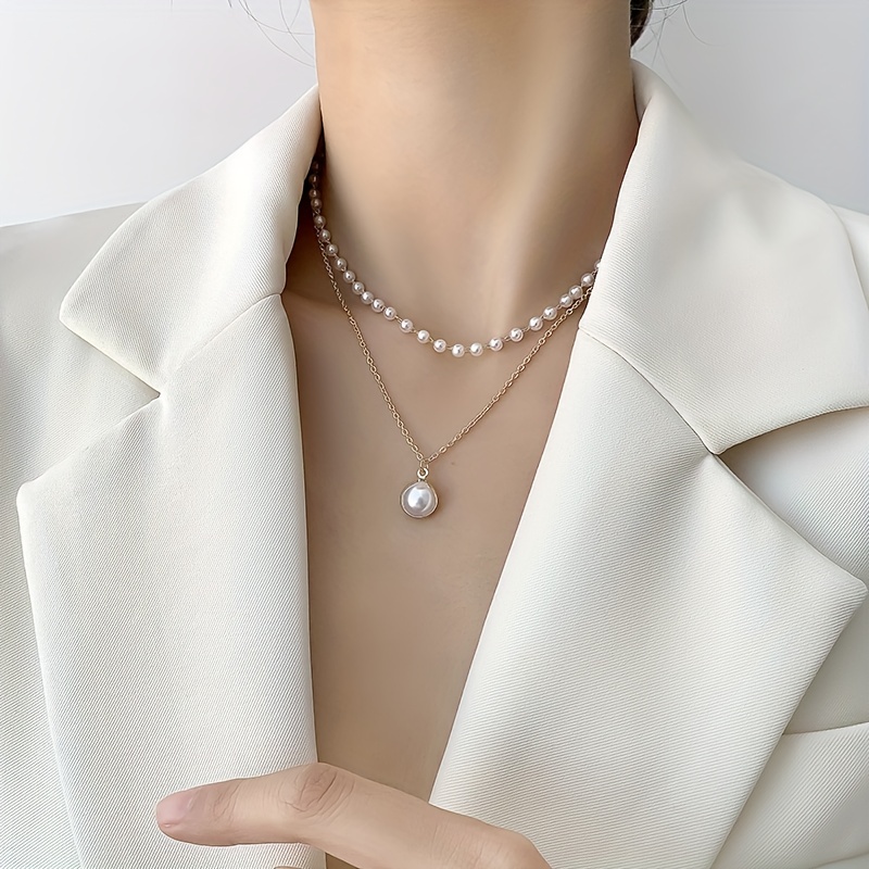 Wholesale a pearl necklace for stepmom -Nihaojewelry