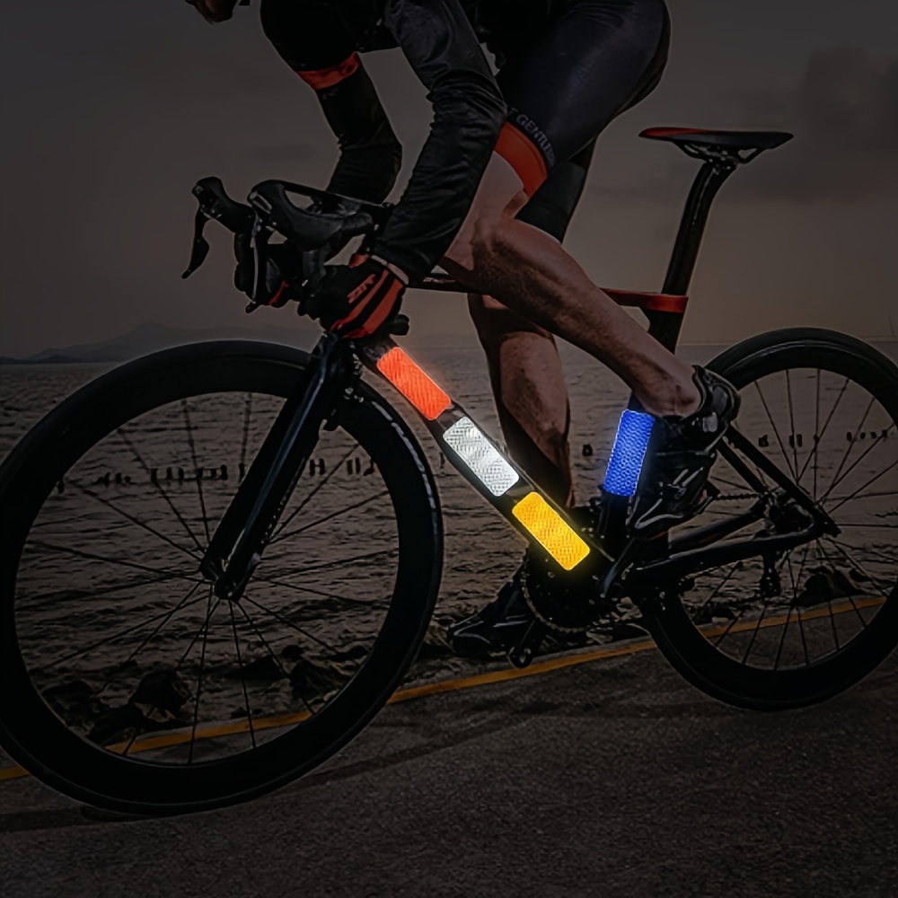 Décor de cyclisme Autocollant de vélo Réflecteur de bande réfléchissante  fluorescente réfléchissante