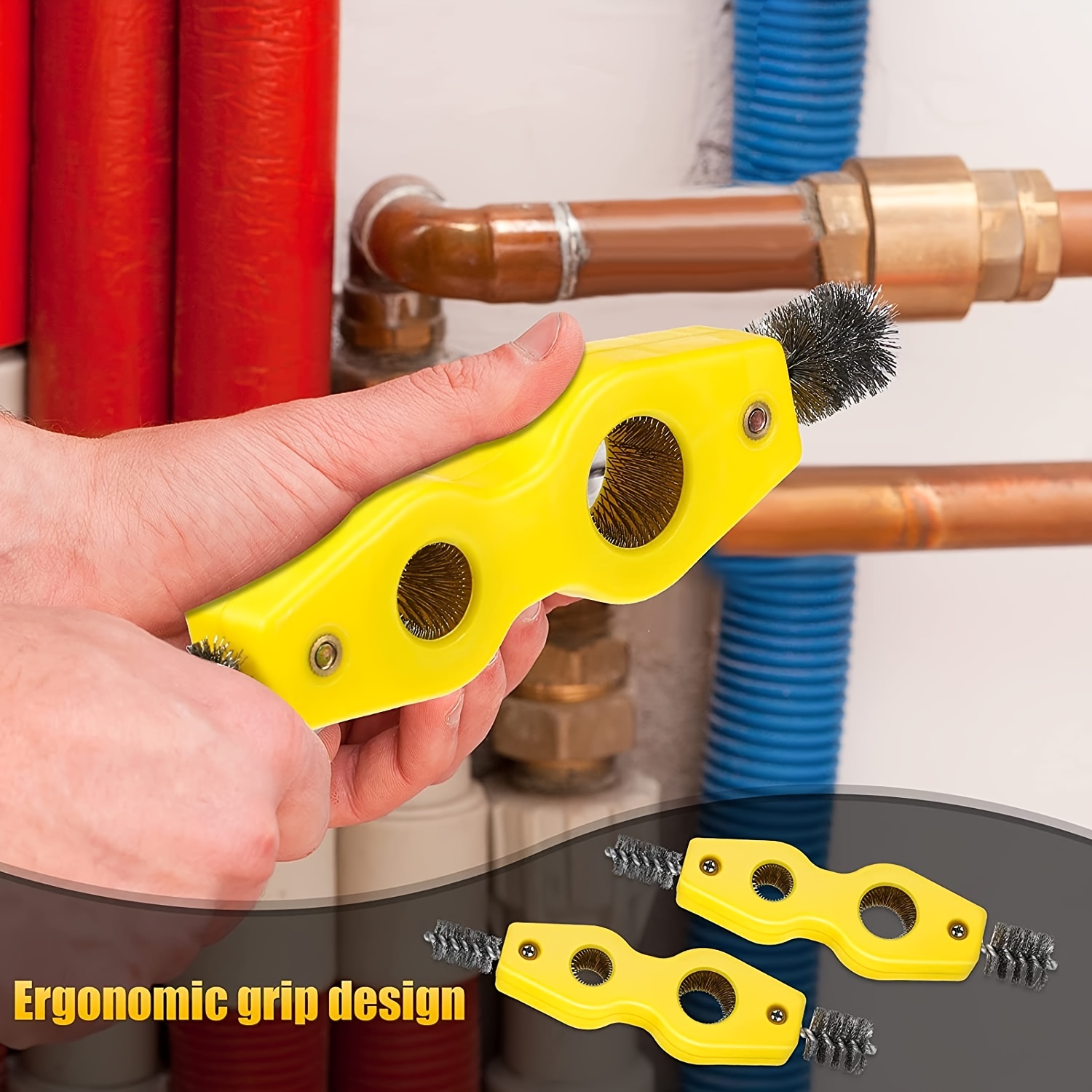 Kit de nettoyage et de polissage de tubes en cuivre rouge avec brosse de  nettoyage - FDIT - Cdiscount Bricolage