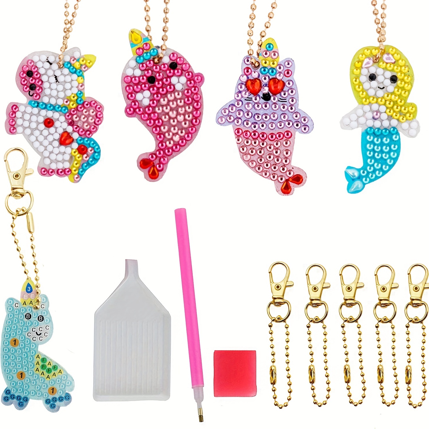 Arts and Crafts for Kids Ages 8-12 - Make Your Own GEM Keychains