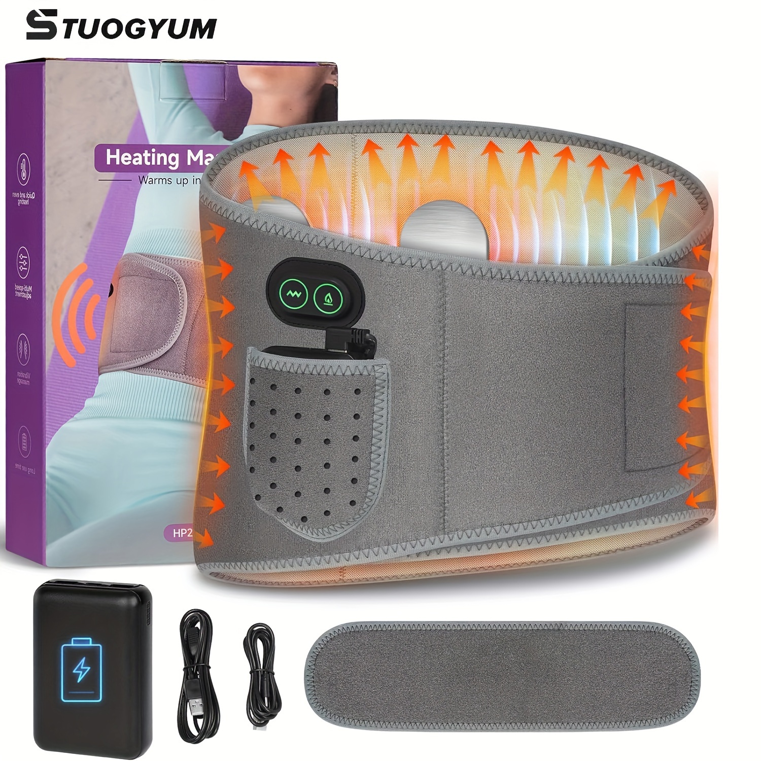 Electric Heating Pad With Vibration - Temu