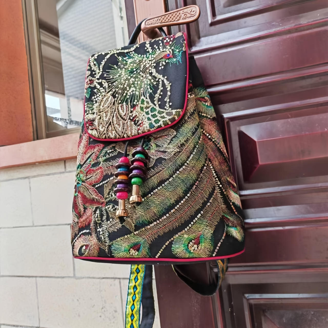 Peacocks backpack online