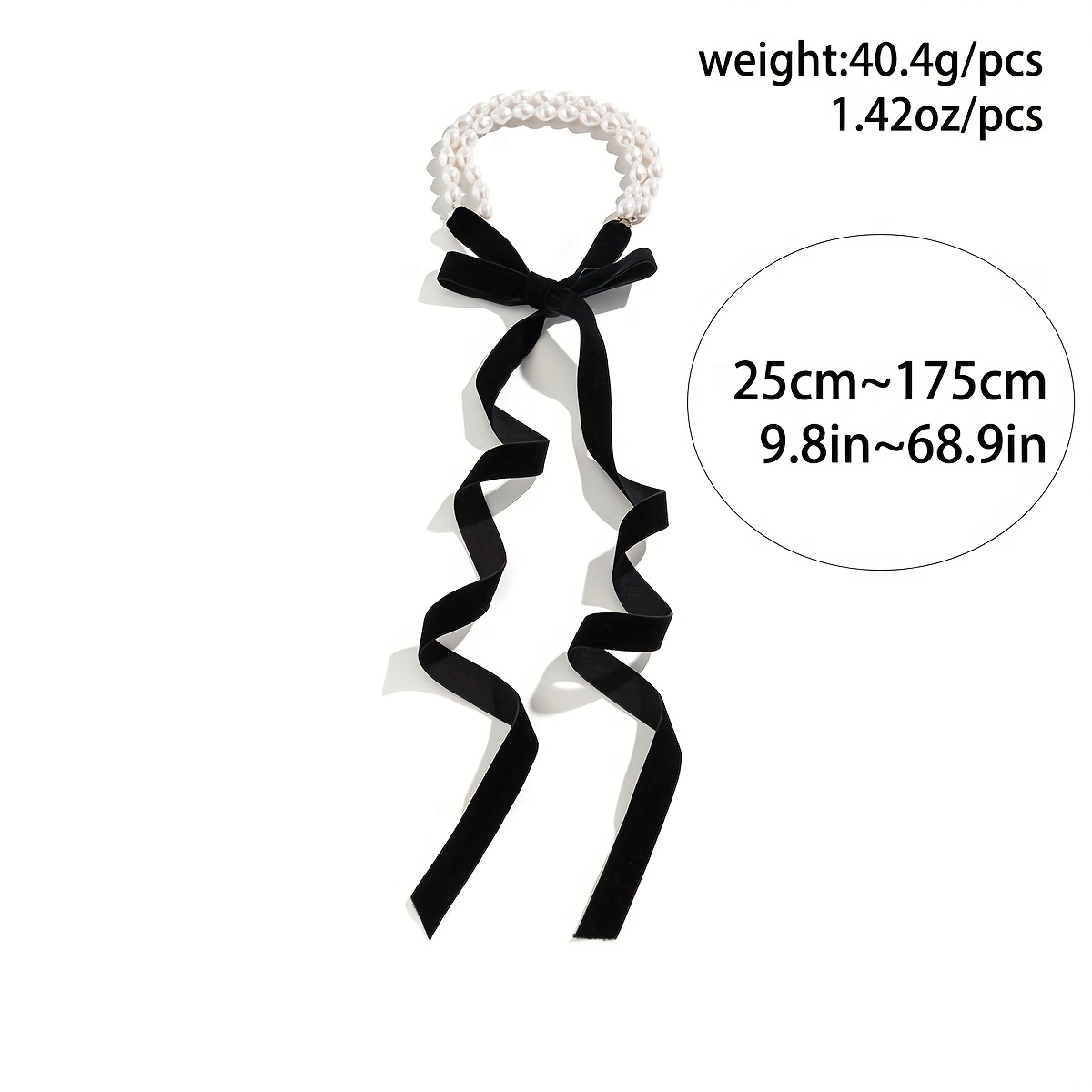 Retro Lace up Bow Neck Chain Ribbon Choker Imitation Pearl - Temu