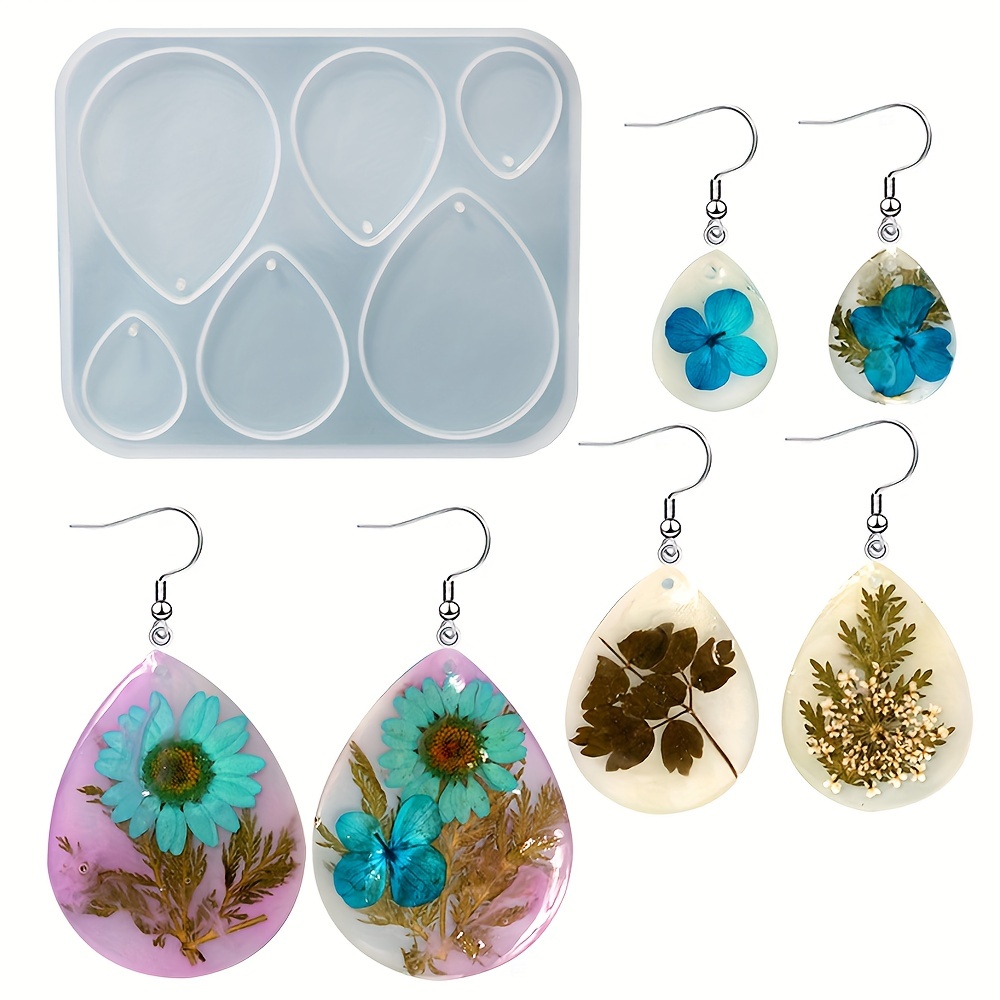 Handmade Silicone Earrings Mold Necklace Earring Pendant Resin