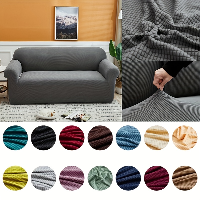  Fundas de sofá modular, funda elástica impermeable para sofá,  fundas para muebles en forma de L, fundas para muebles de esquinas en forma  de L, tela de poliéster de seda de