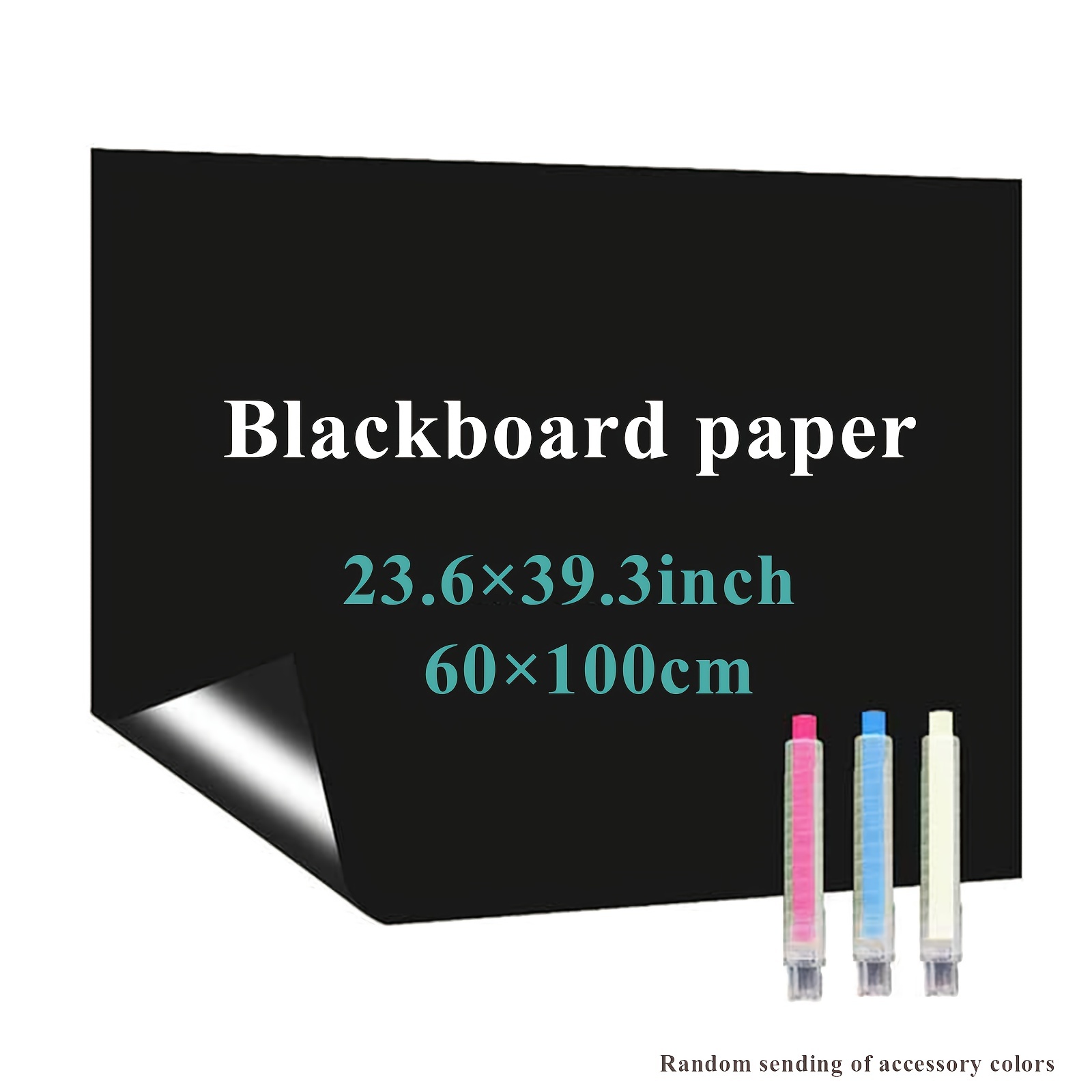 Blackboard Sticker Dry Erase, Blackboard Wallpaper Paste And Split Film,  With Chalk (random Colors), Suitable For Walls, Tables, Graffiti Furniture  - Temu