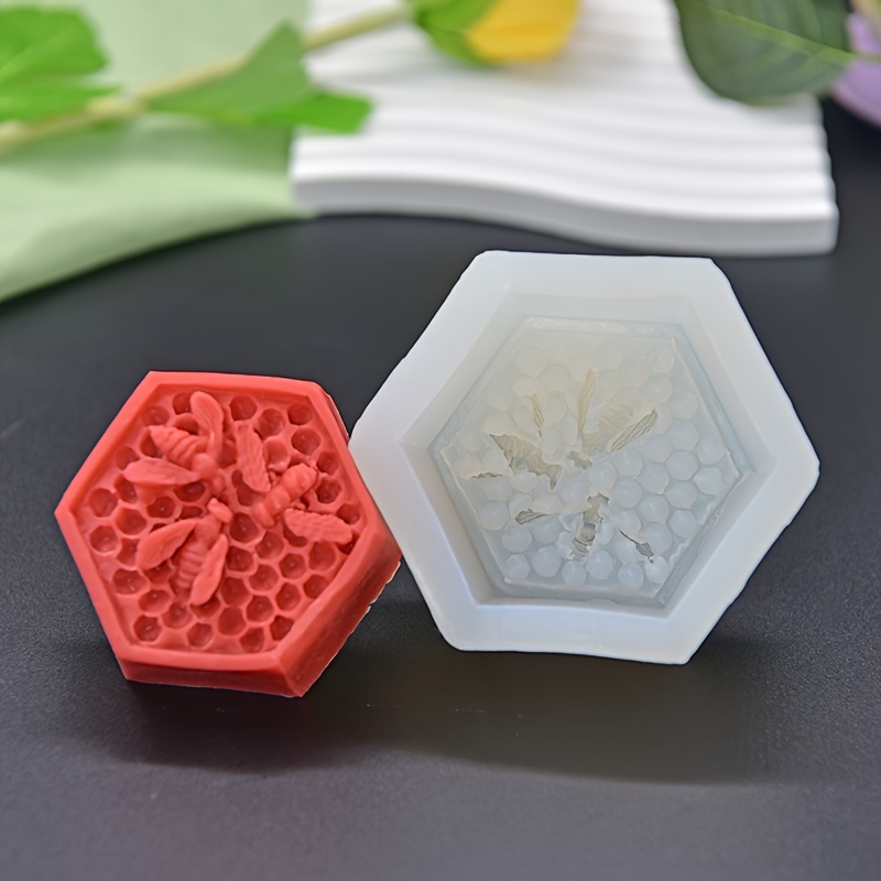 3d Silicone Molds, Honeycomb Mold For Soaps, Candle Mold Resin Mold For  Homemade Craft Rectangular Oval Silicone Handmade Soap Molds