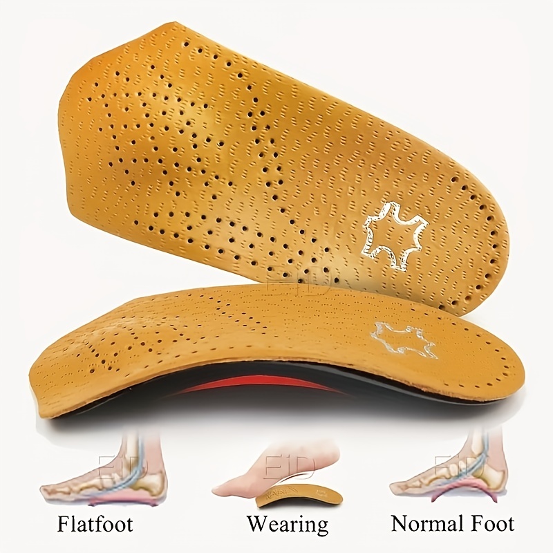 Arch Correcting Insoles TPE Heel Cups Plantar Fasciitis Inserts