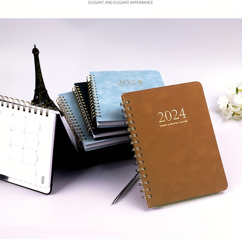 Agenda 2024: Agenda quotidien, hebdomadaire et mensuel 2024 | Juste un an |  Planificateur hebdomadaire de janvier 2024 à décembre 2024 | Organisateur