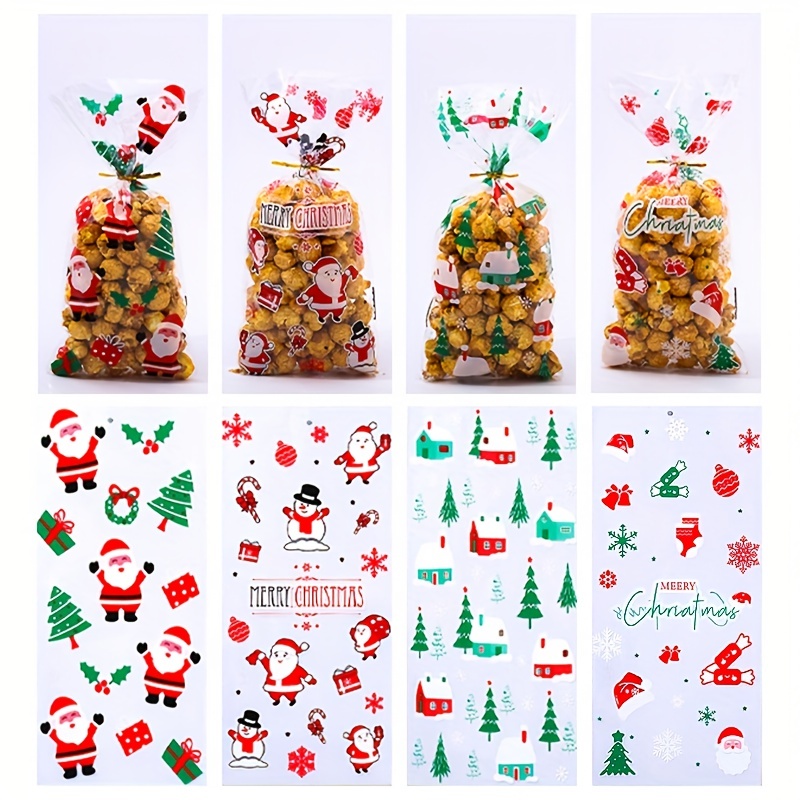 50pcs Nueva Bolsa Dulces Navidad Bolsa Regalo Fiesta Navidad - Temu