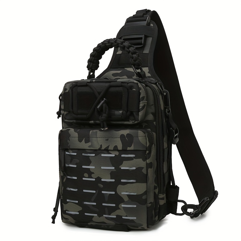 Men's Crossbody Chest Bag Large-capacity Multifunctional Small Checkered  Backpack For Travel Sport Camping - Temu