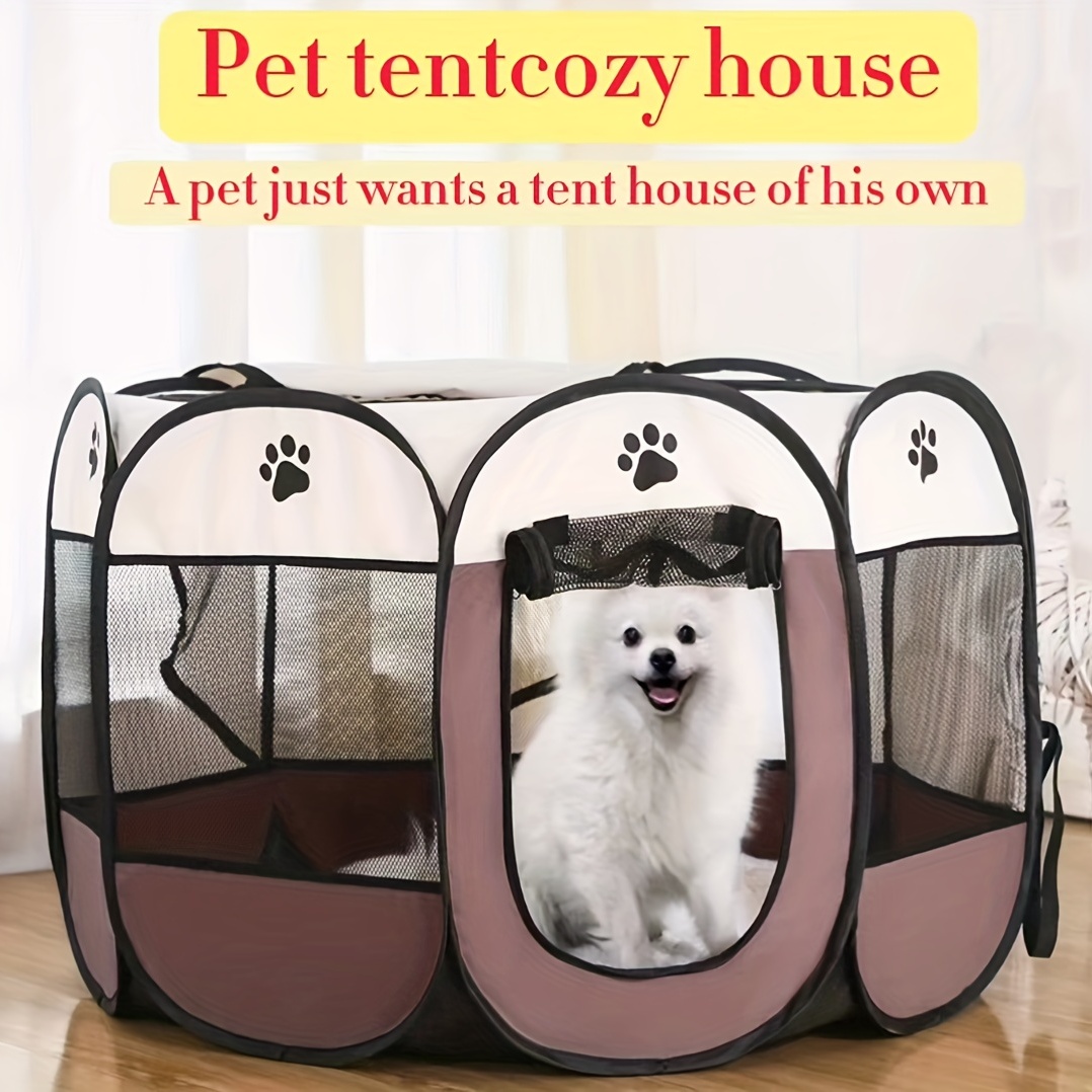 Foldable Pet Playpen for Safe & Secure Dog Fun