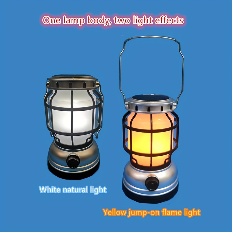 Retro Camping Atmosphere Lantern, Battery/charging/solar Light - Temu