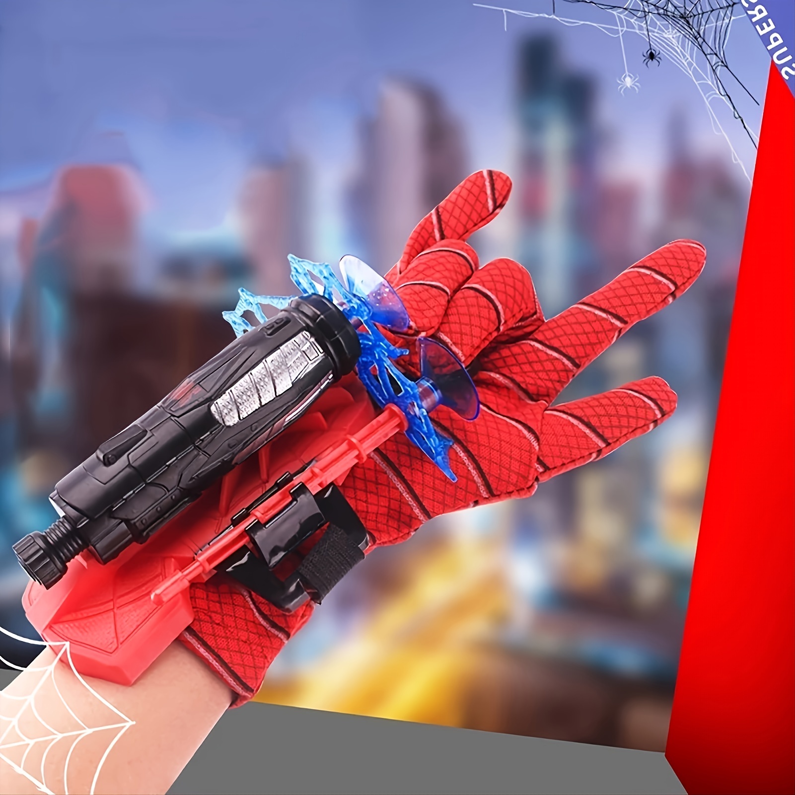 Spider Web Shooters Toy For Kids Fans Hero Launcher Wrist Toy Set Cosplay Launcher Bracers Accessories Sticky Wall Soft Bombfunny Childrens Educational Toys - Toys and Games