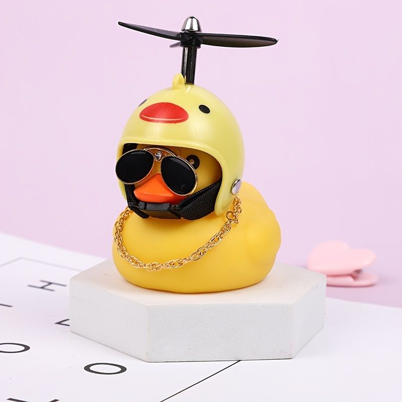 1pc Cute Duck With Helmet Ornament Cartoon Anime Kawaii Rubber Duck Animal  Decoration Accessories For Women Men 2 36 2 64inch | High-quality &  Affordable | Temu Canada