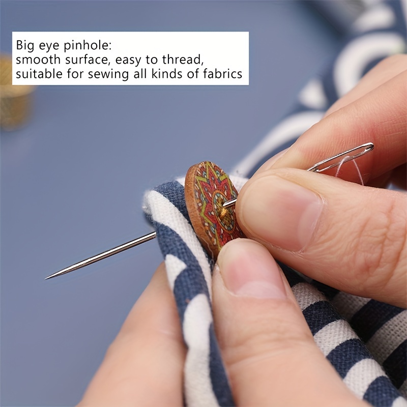 Eye Sewing Self-threading Needles, Sewing Needles Large Eye