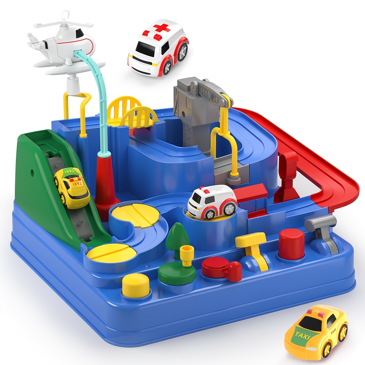 Puzzles en plastique - Ensemble de jeu de piste - Véhicule jouet - Jouets  de construction de voitures ferroviaires amusants pour enfants âgés de 3 ans  et plus - Ensemble de jouets éducatifs Montessori
