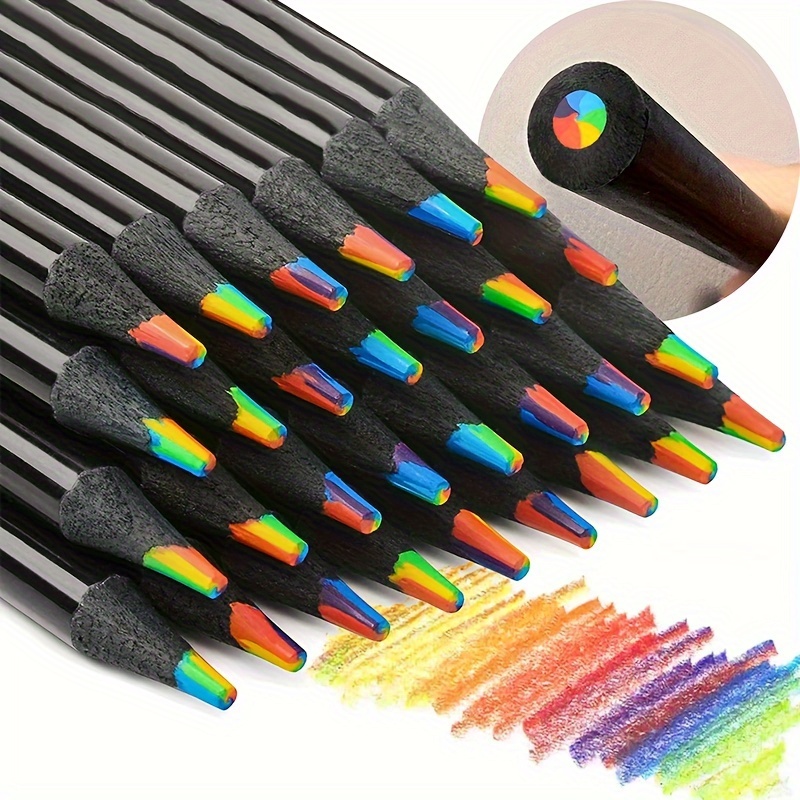Colorful Pencil Crayons Colored Pencil Set Creative 7 Colors Art
