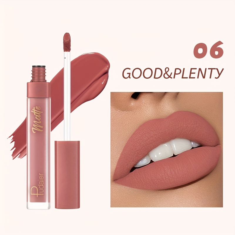 12 Color Waterproof Matte Mist Liquid Lipstick Nude Lip Stain Natural Lip  Gloss Non Stick Non Drying Red Lip Stain Tint Plumping Womens Long Wearing Lip  Makeup Moisturizing Lip Glaze