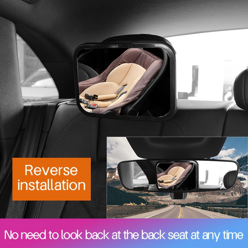 2 in 1 Kinder monitor Baby Rückspiegel im Auto Baby beobachtungs spiegel  Auto Rücksitz Kinder sicherheits spiegel einfache Installation - AliExpress