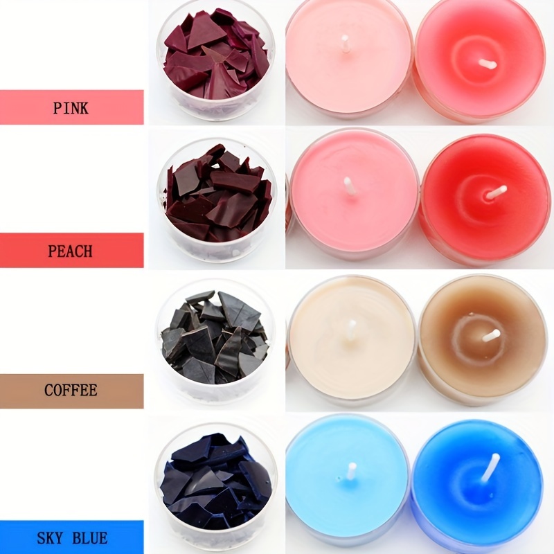 4colors Wax Candles Pigment Dye Blocks Soy Diy Soap Candle - Temu