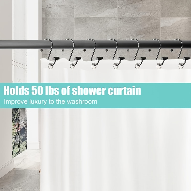 Shower Curtain Hooks S shaped Stainless Steel Shower Curtain - Temu