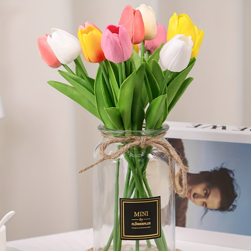 2/5/10 Stück Tulpen Künstliche Real Tulpen Touch Blumen Germany - Temu Faux
