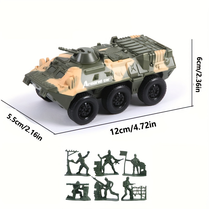 Military Pull Back Tank Toys For Kids, Simulation Alloy Truck Armored Car  Battle Model Vehicle Toy, For Children's Birthday Party Gift And Collection