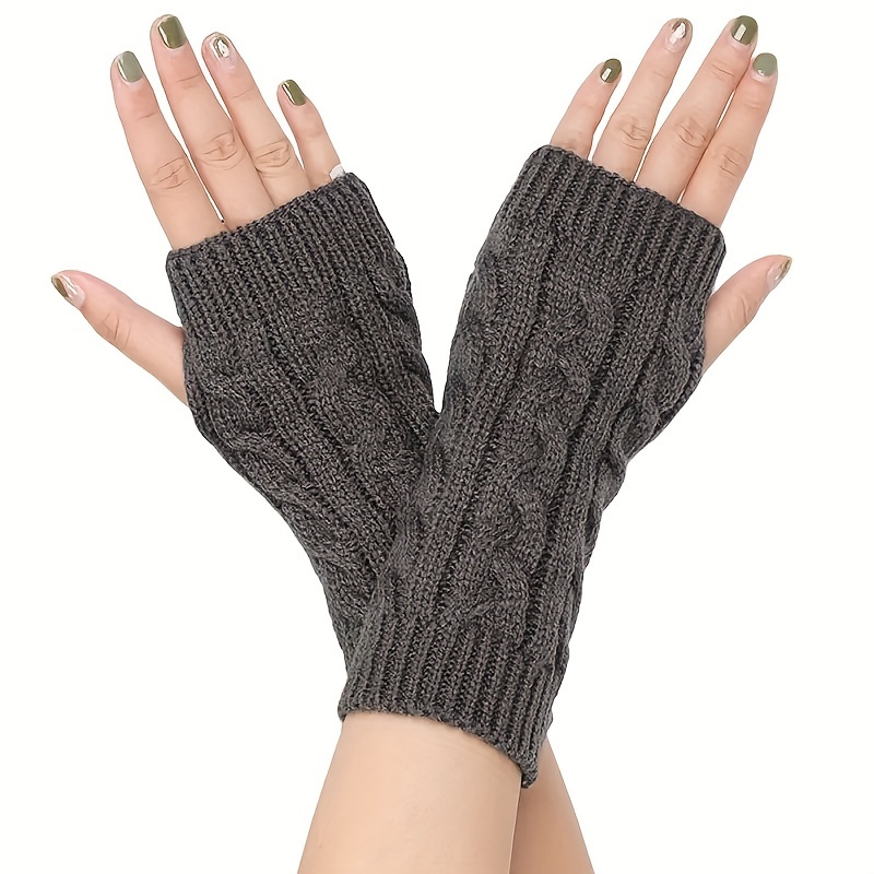 Guantes Sin Dedos Para Mujer - Temu