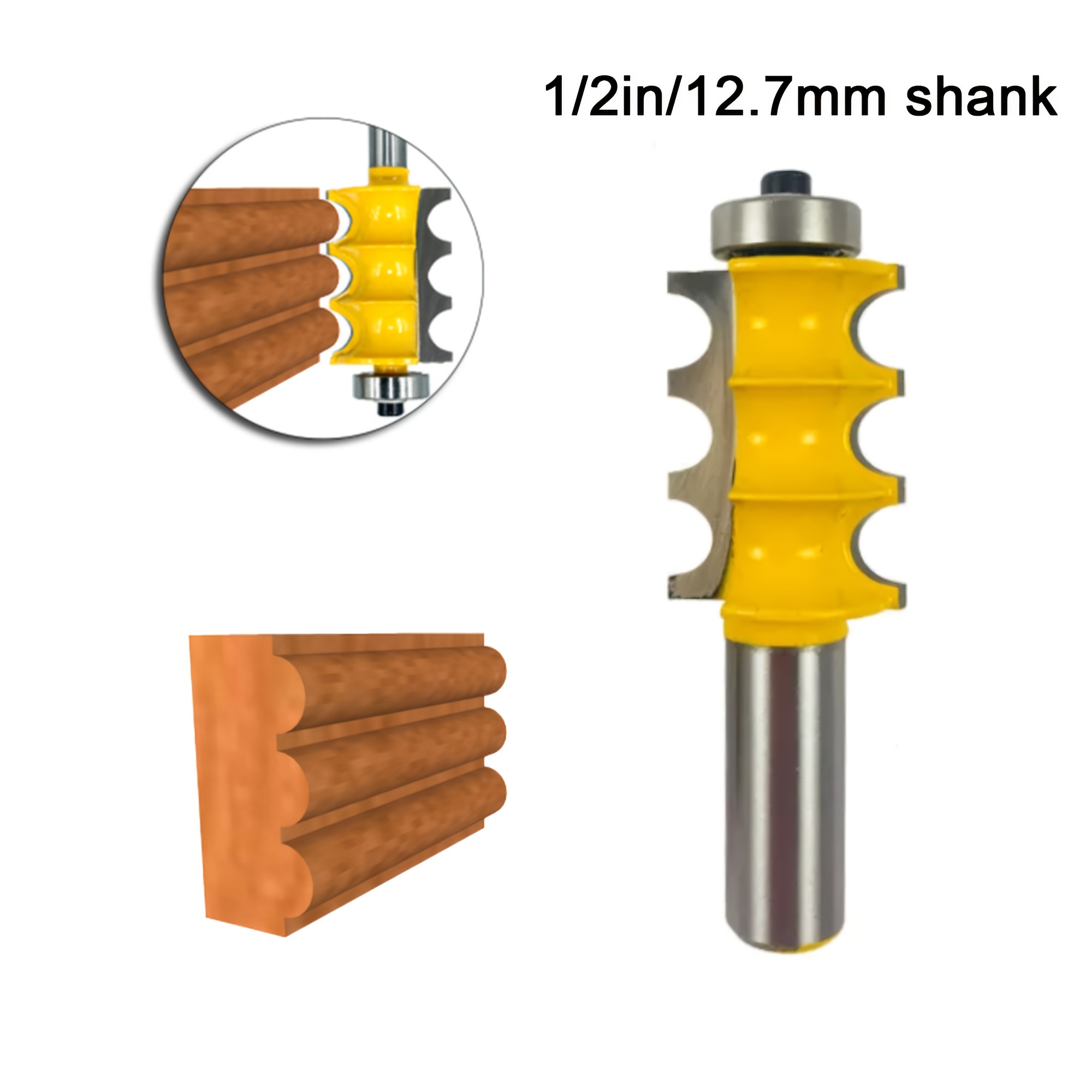 Large flute and bead store router bits