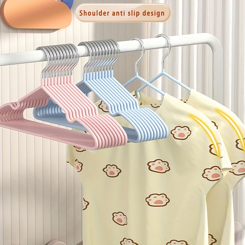 Facsco 50 Pack Baby Hangers with 6 Pcs Closet Dividers, 11.4 Inch Todd