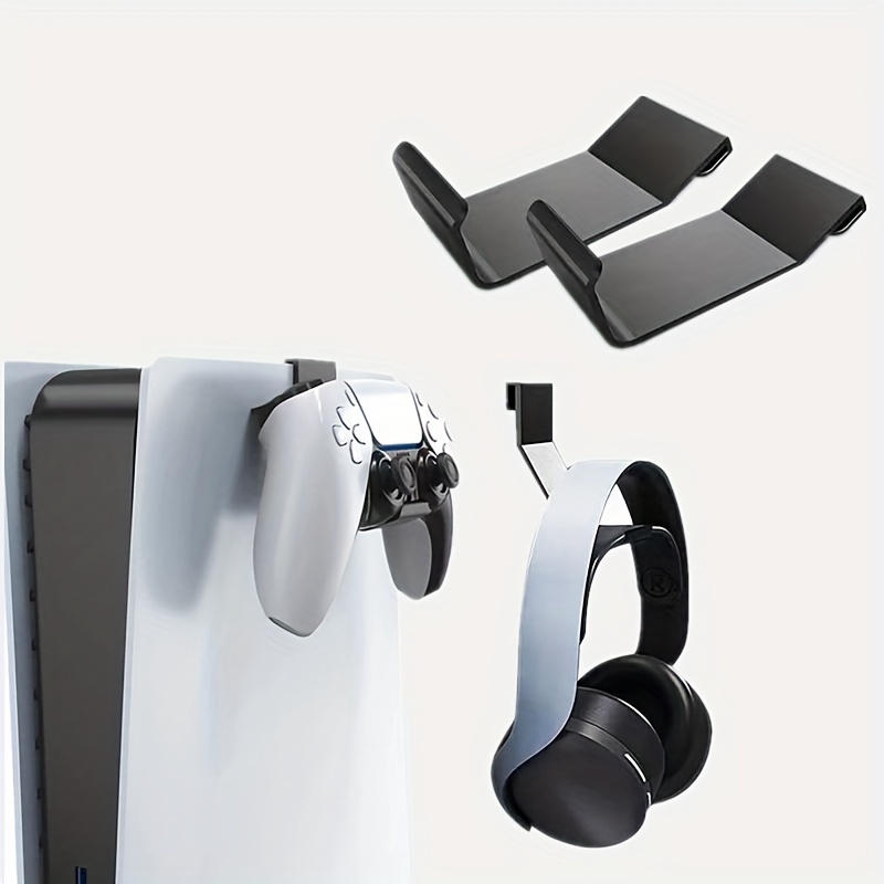Soporte para auriculares, PlayStation 5, para controlador de juegos,  consola Ps5, para videojuegos, estante de almacenamiento
