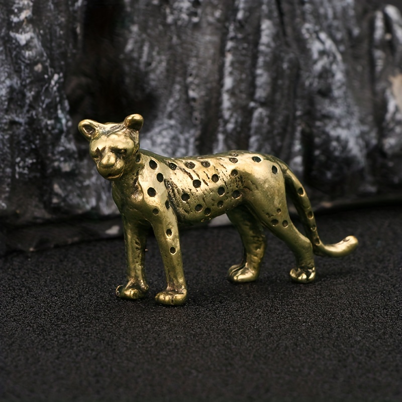 Modern Polyresin Cheetah Figurine Home Decor Realistic - Temu