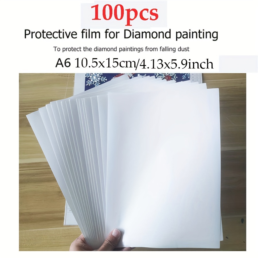 50pcs Double-sided Diamond Painting Cover Dustproof Release Paper Non-Stick  Anti-dirty Cover DIY Diamond Cross Stitch Accessory