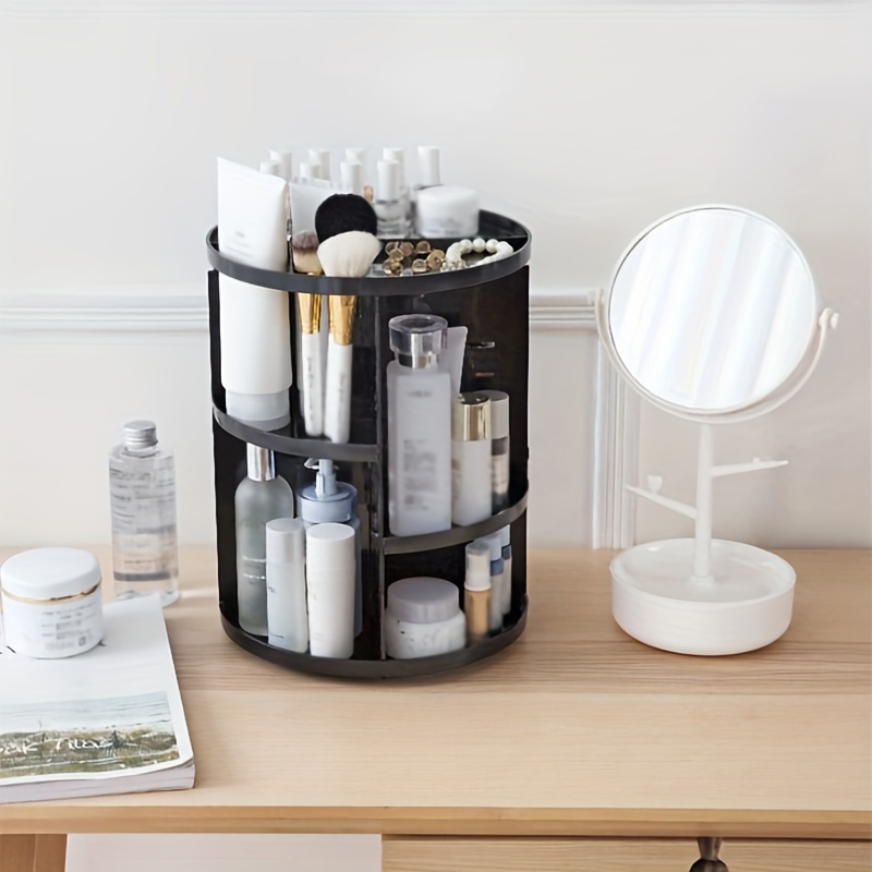 360 Rotating Makeup Organizer Adjustable Carousel Spinning Holder
