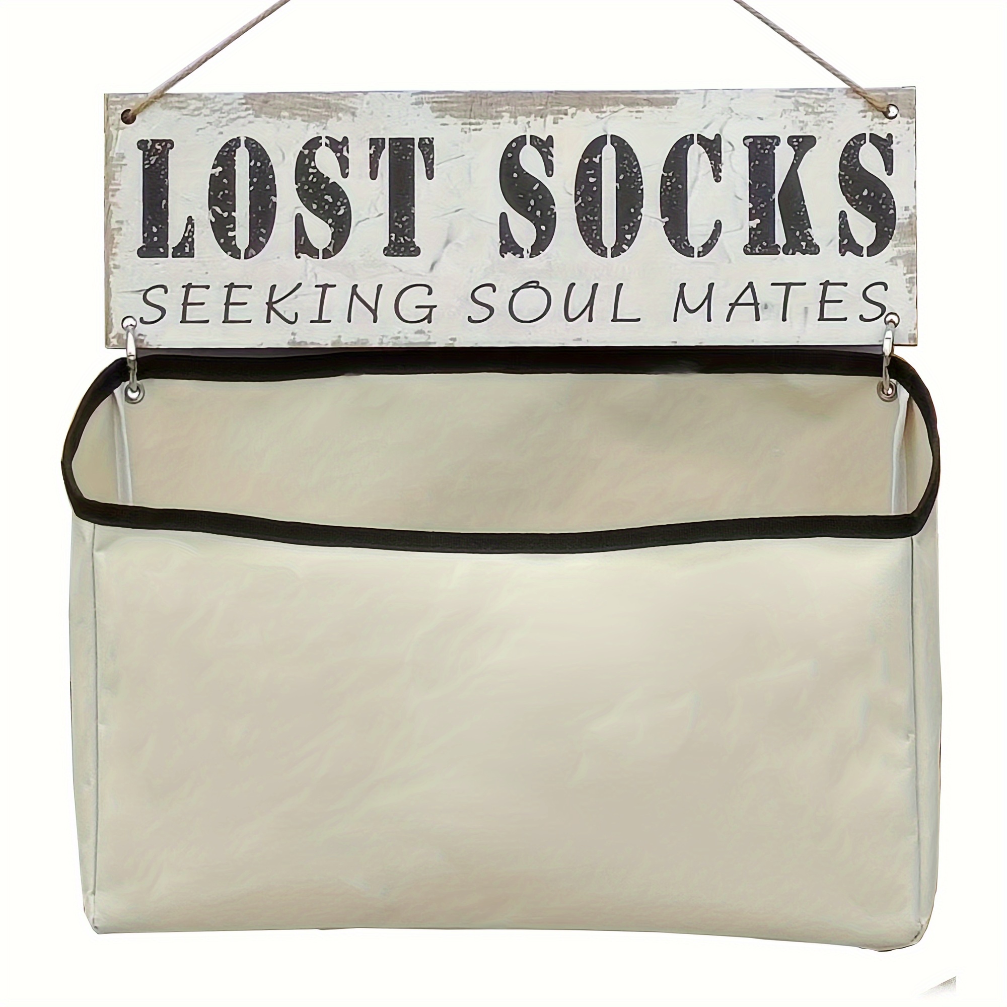 

1pc Laundry Lost Socks Bag Wall-mounted Lost Sock Organizer - Keep Your Laundry Room Clutter-free And Easily Find Your Missing Socks