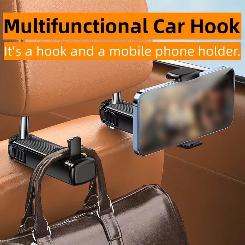Car Multifunctional Hook Mobile Phone Bracket Car Creative - Temu