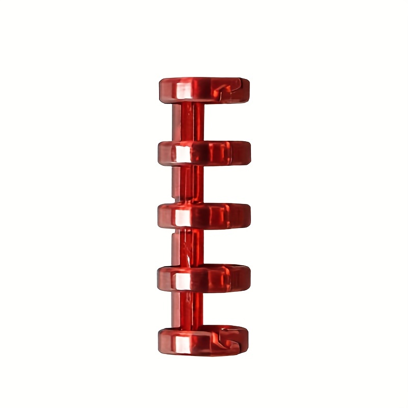 DIY 5 Hole Loose Leaf Buckle Ring Clip Coil Binding Strip Cover