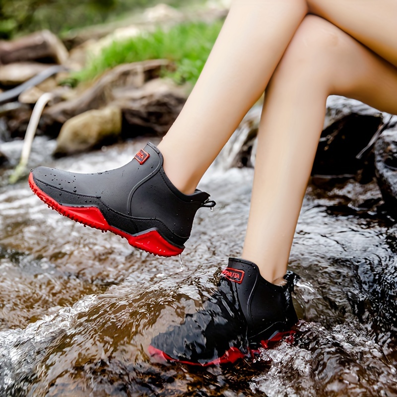 HOT☆2022 Shimano Fishing Boots Men Outdoor Autumn Waterproof Wading Shoes  Women Spring Non-slip Warm Hiking Water Rain Boot