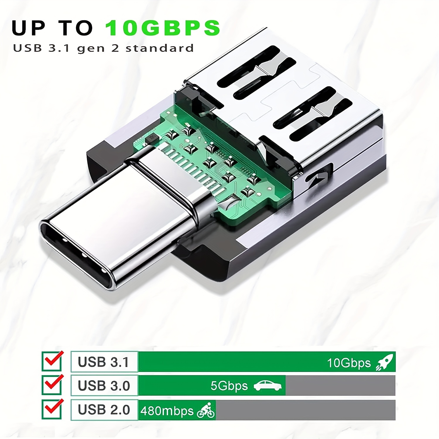 Adaptateurs USB C (Lot de 4), Adaptateur USB C vers USB 3.0 OTG