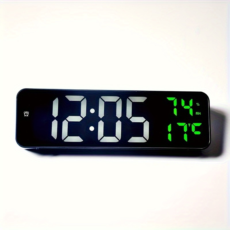 Petite horloge numérique, petite horloge numérique murale, réveil  électrique, affichage LED, petites horloges électriques pour cuisine, salle  de