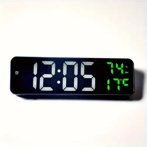 1 Pieza, Reloj Mesa Espejo Led, Alarma Digital, Repetición Alarma, Tiempo  Visualización, Relojes Mesa Electrónicos Escritorio, Reloj Escritorio -  Hogar Cocina - Temu