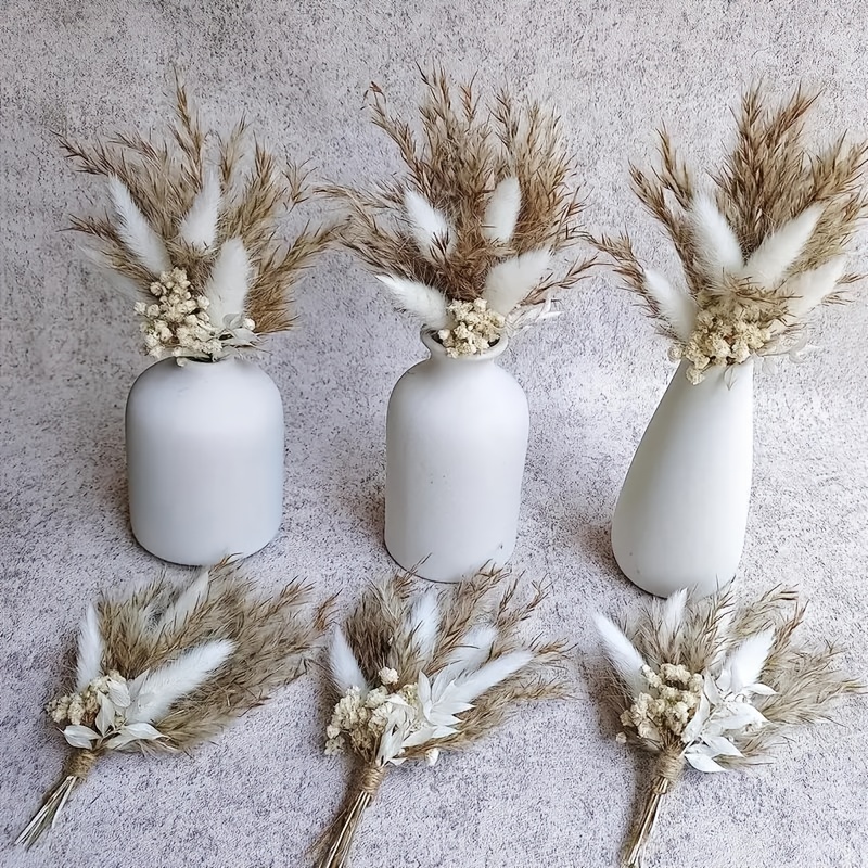 Faux Floral Greenery Small Dried Flowers For Crafts Dried Pampas Grass  Flower Bunny Tails Mini Bouquet Wedding Supplies Boho Home Cake Decoration  230926 From 16,58 €